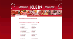 Desktop Screenshot of metzgerei-klein.be